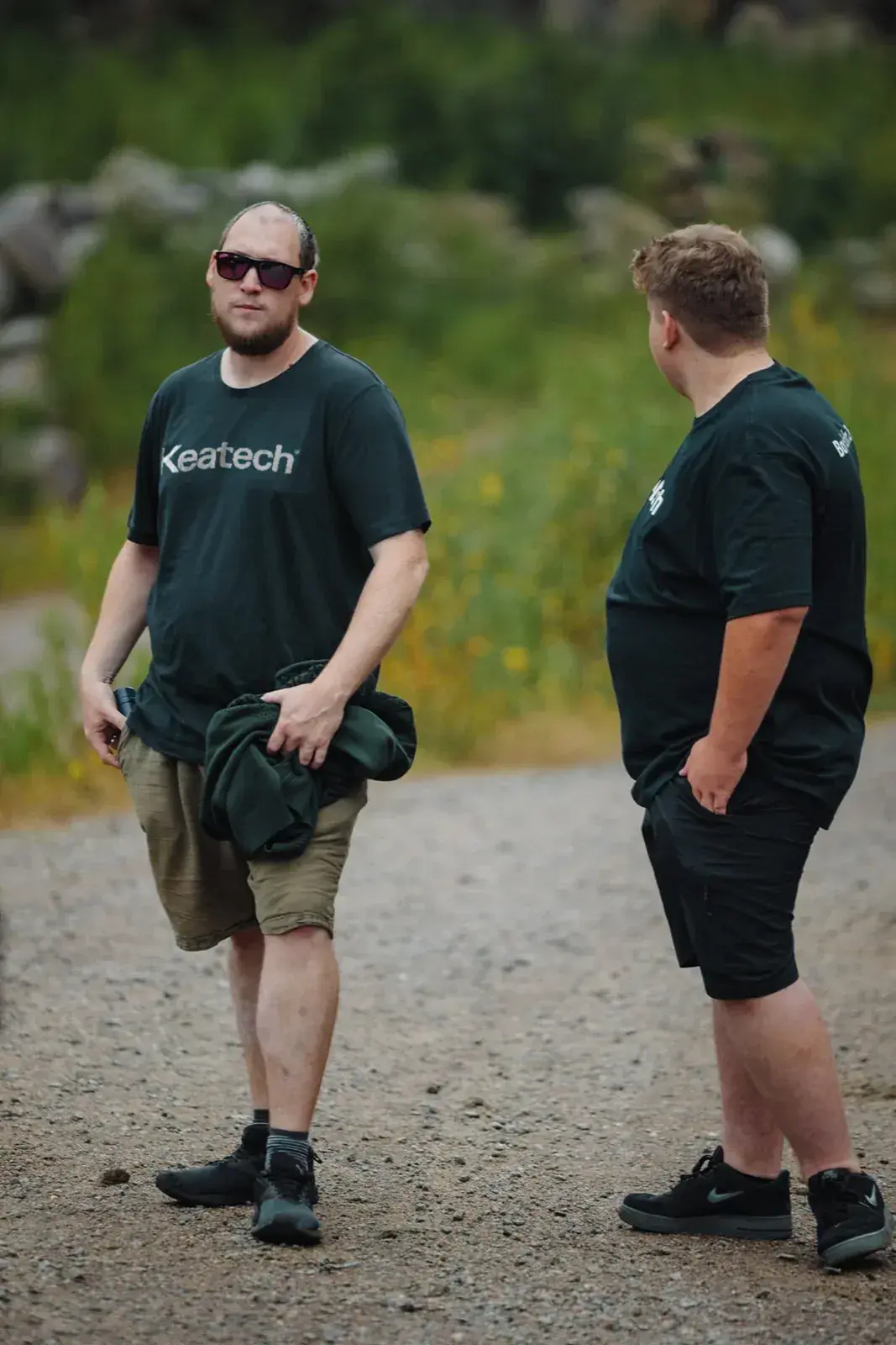 Keatech team members on a path on Bornholm