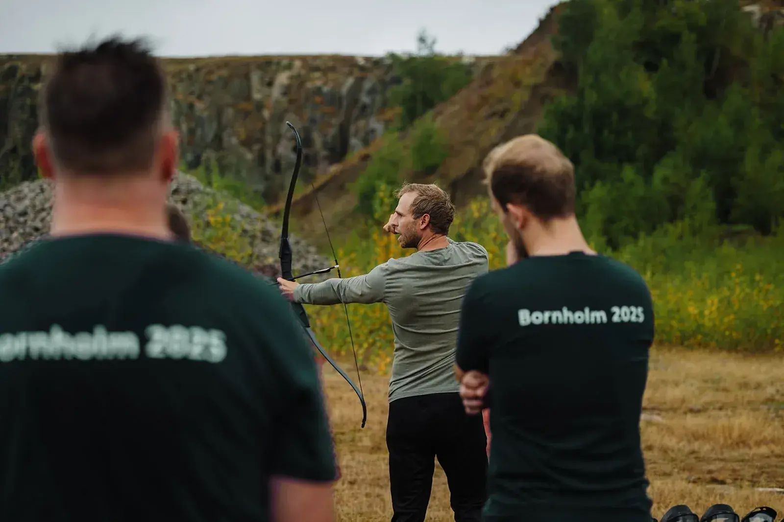 Keatech team archery activity on Bornholm